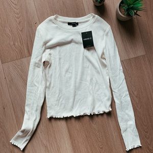 NWT Women’s White Long Sleeve Top